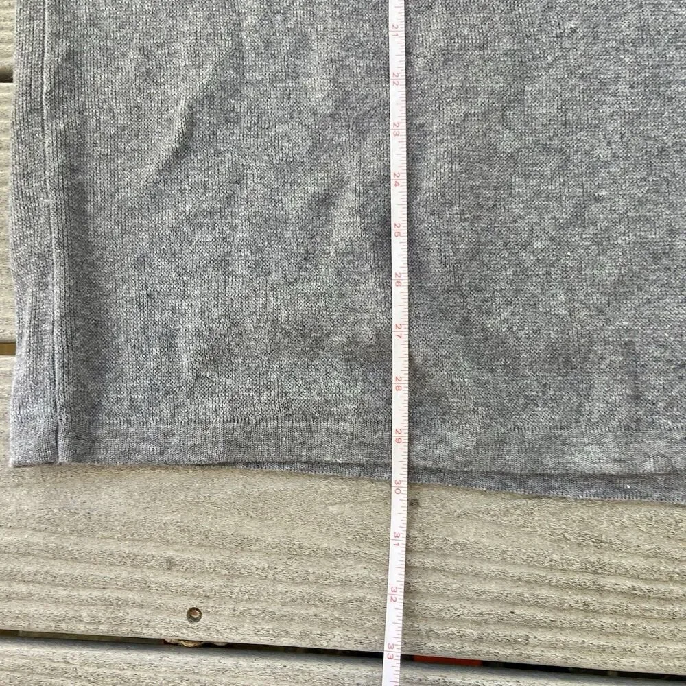 Aeropostale Y2K Striped Sweater XL Gray Yellow Ringer Neck Skater Indie Grunge